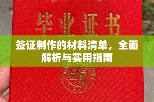 洛宁签证制作的材料清单，全面解析与实用指南